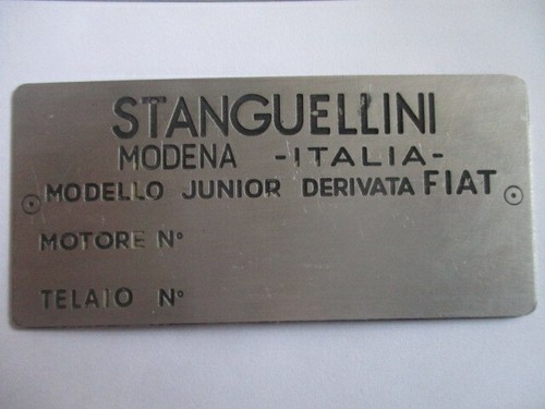 Stanguellini junior fiat auto - stanguellini,