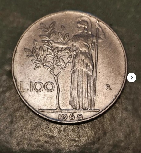 100 lire 1968 tipo - 100, 1°
