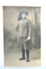 VECCHIA FOTO MILITARE WW1 BERSAGLIERE CICLISTA BICICLETTA PRIMA GUERRA MONDIALE