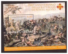2012 - VATICANO FOGLIETTO  PONTE MILVIO NUOVO   ** MNH