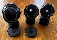 3 obiettivi Mir-11M Vega 7-1 Tair-41M per fotocamera BMPCC Blackmagic Kiev 16U