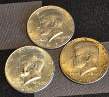 Lotto di 3 Mezzi Dollari