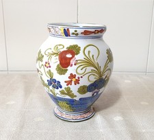 Vaso bombato decorato vintage '80 Ceramiche CACF Faenza
