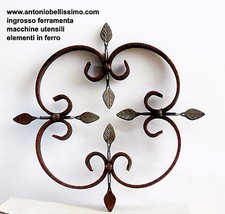 rosone decorativo in ferro battuto per ringhiere inferriate fai da te art.03.006