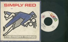 SIMPLY RED -THE RIGHT THING -THERE'S A LIGHT 1987  VINYL 45 GIRI