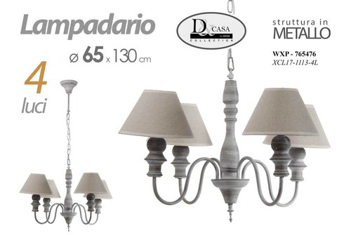 Lampadario luci metallo - lampadario,