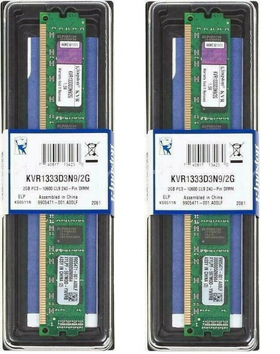 Kingston 2x2gb memoria - kingston, ram