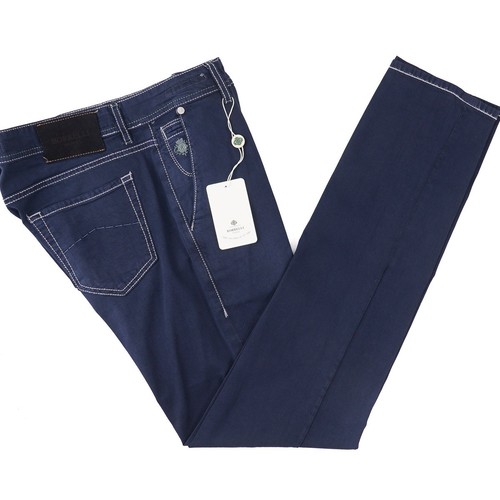 Pantalone luigi borrelli blu - luigi,