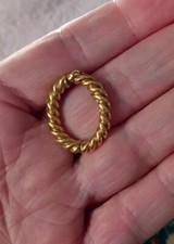 Gemello singolo David Webb in oro 18 carati, o esaltatore/accorciatore, marcato 9,1 grammi