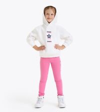 FELPA JUNIOR BAMBINA BIANCA DIADORA HOODIE SWEAT TWISTER 102 180958 01 20002