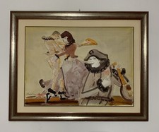 SALVATORE MARCHESE, 75X55cm, Acquarello Su Carta, Capolavoro, Cartigli Sul Retro