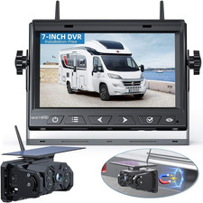 Retrocamera Auto Wireless Solare, Magnetica Telecamera Retromarcia Con 10000Mah 