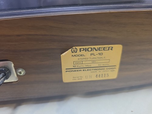 Pioneer vintage manual - pioneer,