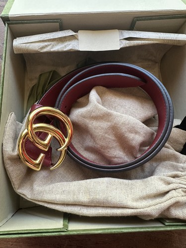 Cintura gucci pelle rossa - cintura, in