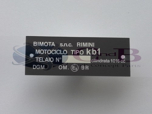 Plaque constructeur bimota - ,