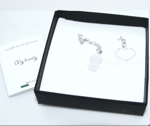 Argento 925 collana saliscendi - collana,