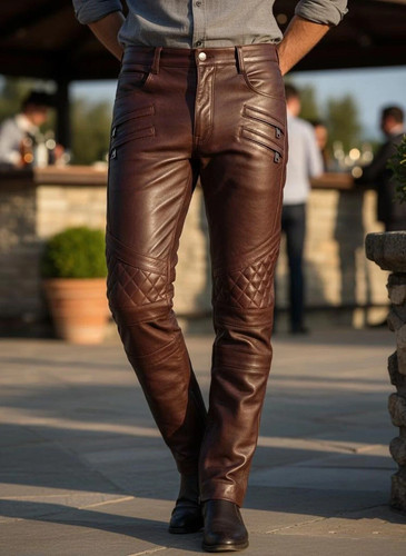Pantalone uomo vintage - , pelle