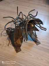 Scultura Ferro forgiata a mano_artigiano italiano_ "fiore alieno"