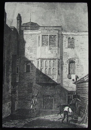 Glass magic lantern slide - glass,