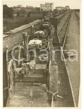 1932 CISTERNA DI LATINA Treno con 51 trattrici per bonifica AGRO PONTINO *Foto