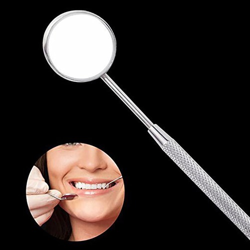 Stainless steel dental mirror - steel,
