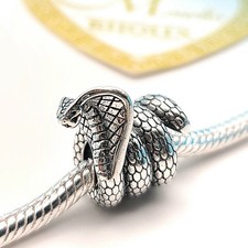 Charm argento 925 cobra
