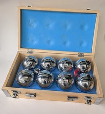 Set bocce/bocce vintage con custodia in legno - palline da torneo vintage