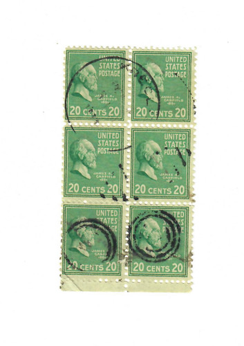 1938 james garfield - 20¢,