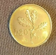 LIRE 20 ANNO 1958 NC  in