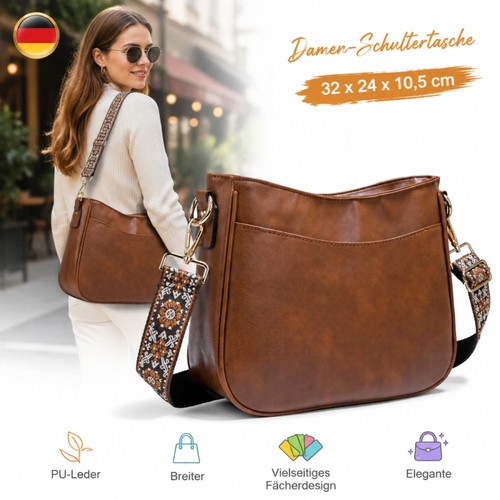 Borsa mano tracolla pelle - mano, in