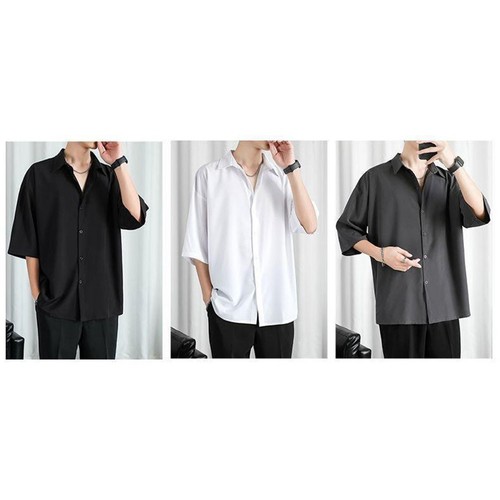 Camicia uomo seta ghiaccio