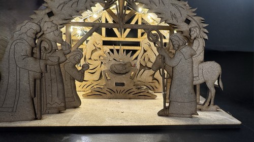 Presepe natività artigianale - presepe,