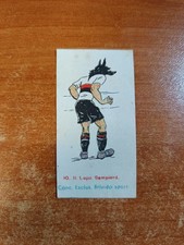 Figurina Calciatori IL LUPO SAMPIERDARENA N.10 Caricatura Ed. FIDASS 1936 orig.