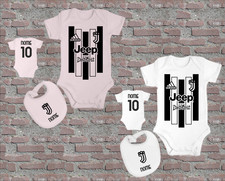 BODY NEONATO 6-24 MESI PERSONALIZZATO CON NOME E NUMERO JUVE 25/26 IDEA REGALO