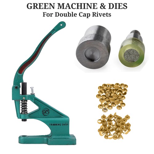 Doppio tappo rivetto - tappo, verde