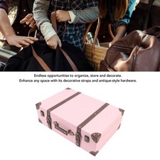 Scatola Valigia Vintage Rosa -