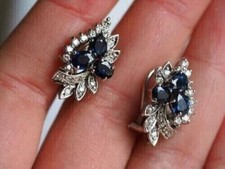 Orecchini Zaffiro 3Ct Creati