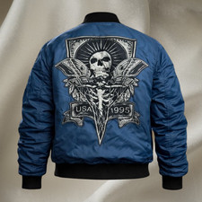 Giacca Bomber Blu Resident