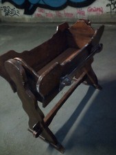 antica culla legno  vintage