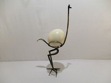 Uovo Struzzo E Scultura IN Ferro Forge Scultura Design STRUZZO