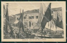 Forlì Cesenatico Casa Poeta Marino Moretti Barche cartolina QT3336