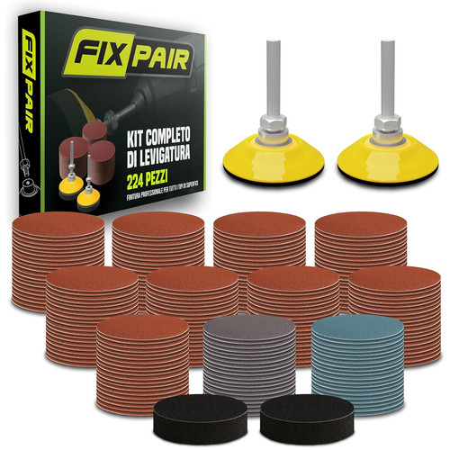 Kit carta abrasiva 224 pezzi - kit,