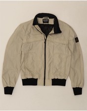 REFRIGIWEAR Giacca Bomber Cruz Uomo UK 40 Large Beige Nylon AL08
