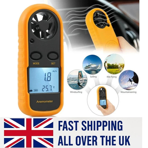Anemometro digitale misuratore