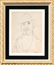 AFRO BASALDELLA (1912-1976) Ritratto, 1947 Matita su carta cm 32,4x24