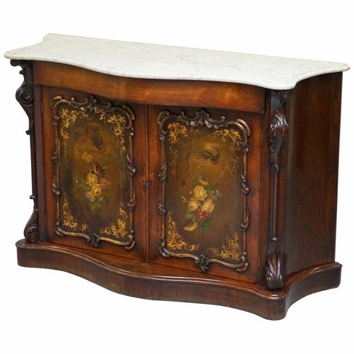 Credenza vittoriana intagliata - vittoriana,