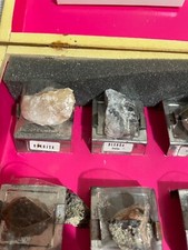 COLLEZIONE 40 MINERALI VINTAGE, UNICA, MINERALOGIA MAX PRIMI ANNI ’70