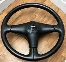 Volante MOMO in pelle nera