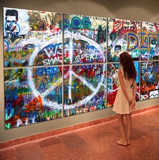 John Lennon Pace Muro Immagine