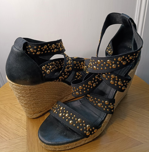 Sandali espadrillas con - , zeppa
